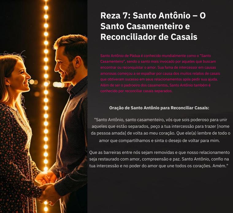 Página da oração de Santo Antônio